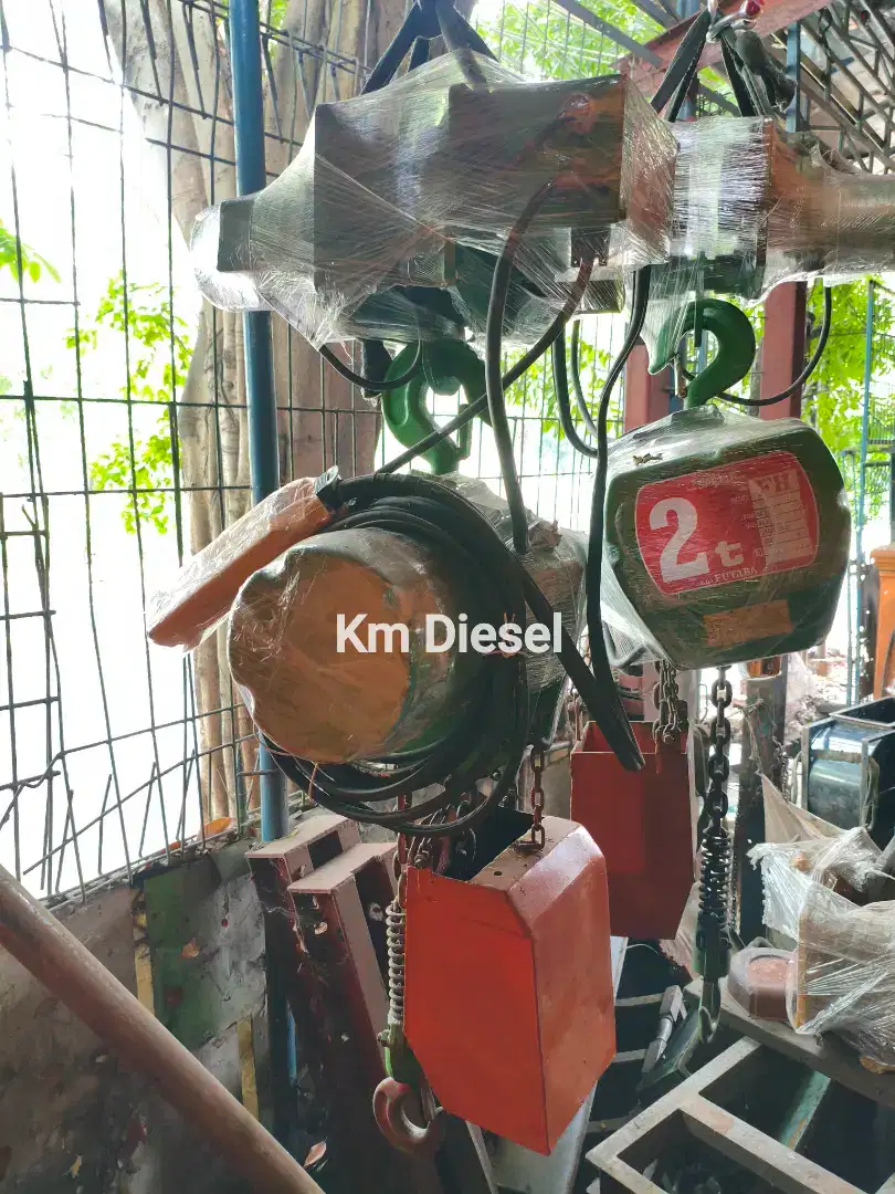 Hoist Crane 2 Ton Futaba / Chain Hoist 2 Ton Futaba Listrik 3 Phase