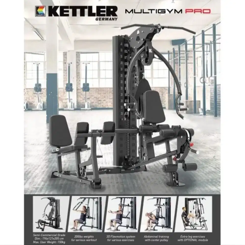 Kettler Multigym Pro Commercial + Leg Press