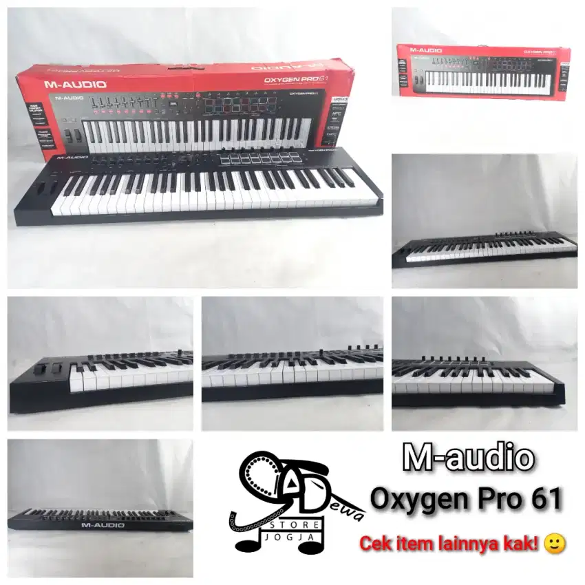 M-AUDIO OXYGEN PRO 61 M AUDIO 5 OKTAF KEYS MIDI CONTROLLER CONTROLER