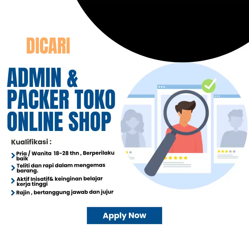 Dicari Admin Print dan Packer