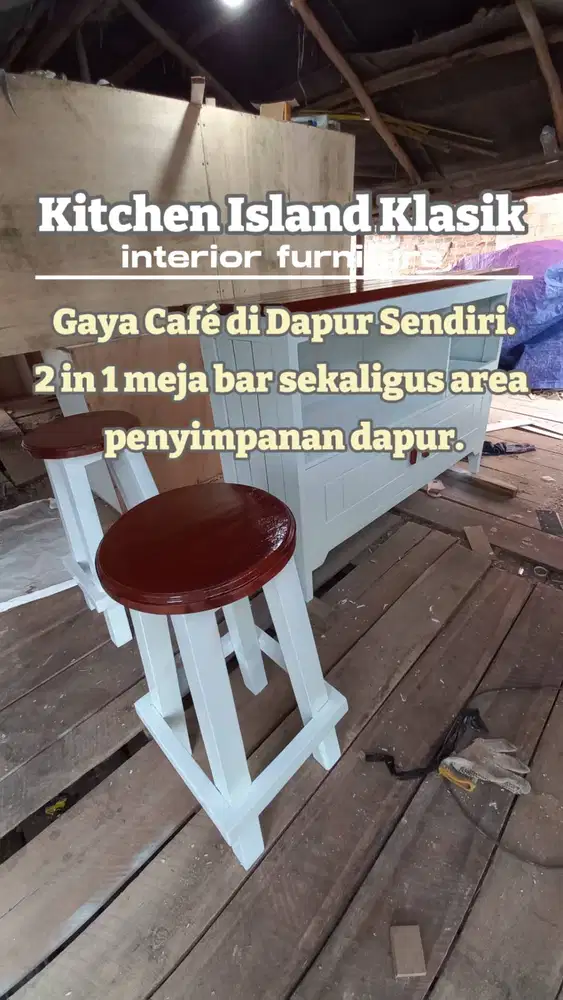 KITCHEN ISLAND MEJA DAPUR MINIMALIS/MEJA BAR CAFE