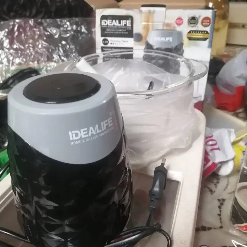 Idealife IL-216 Pencacah Chopper Penggiling Daging Bumbu Dapur 1.2L