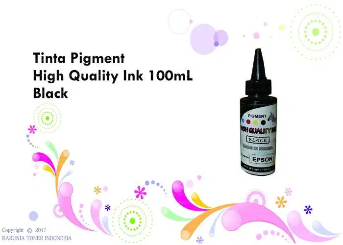 Tinta Pigment Printer InkJet Epson 100mL Black Tidak Luntur