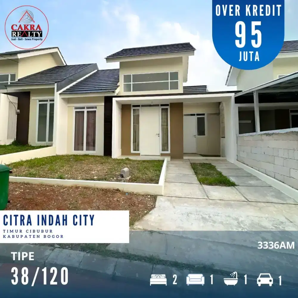 Rumah Over Kredit Murah 38/120 Citra Indah City