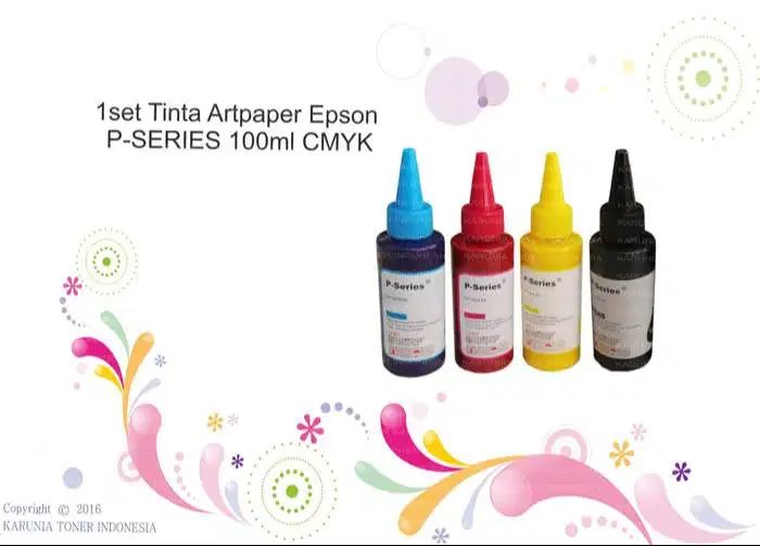 1set Tinta Artpaper Epson P-SERIES 100ml CMYK Berkualitas