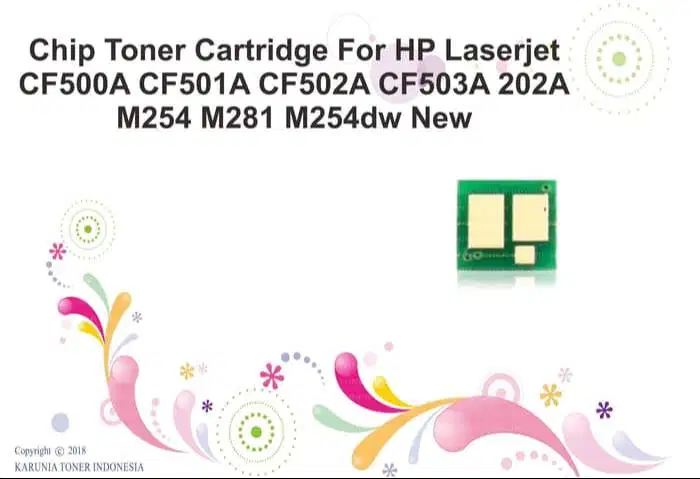 Chip Toner Cartridge For HP Laserjet CF500A 202A M254 M281 M254dw New