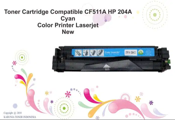 Toner Cartridge Compatible CF511A HP 204A Cyan Color Printer Laserjet