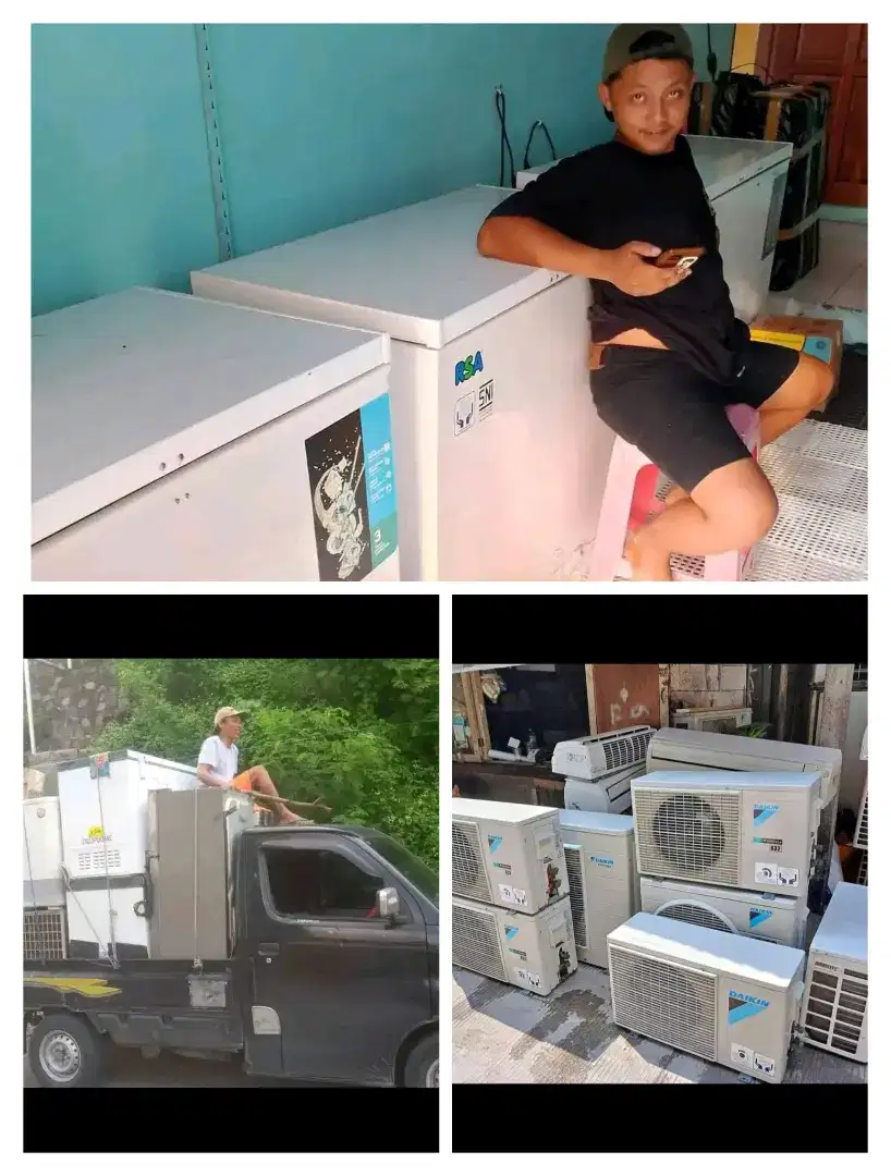 DIBELI BARANG BEKAS ROSOK KULKAS FREEZER AC KOMPUTER DLL TAWARKAN