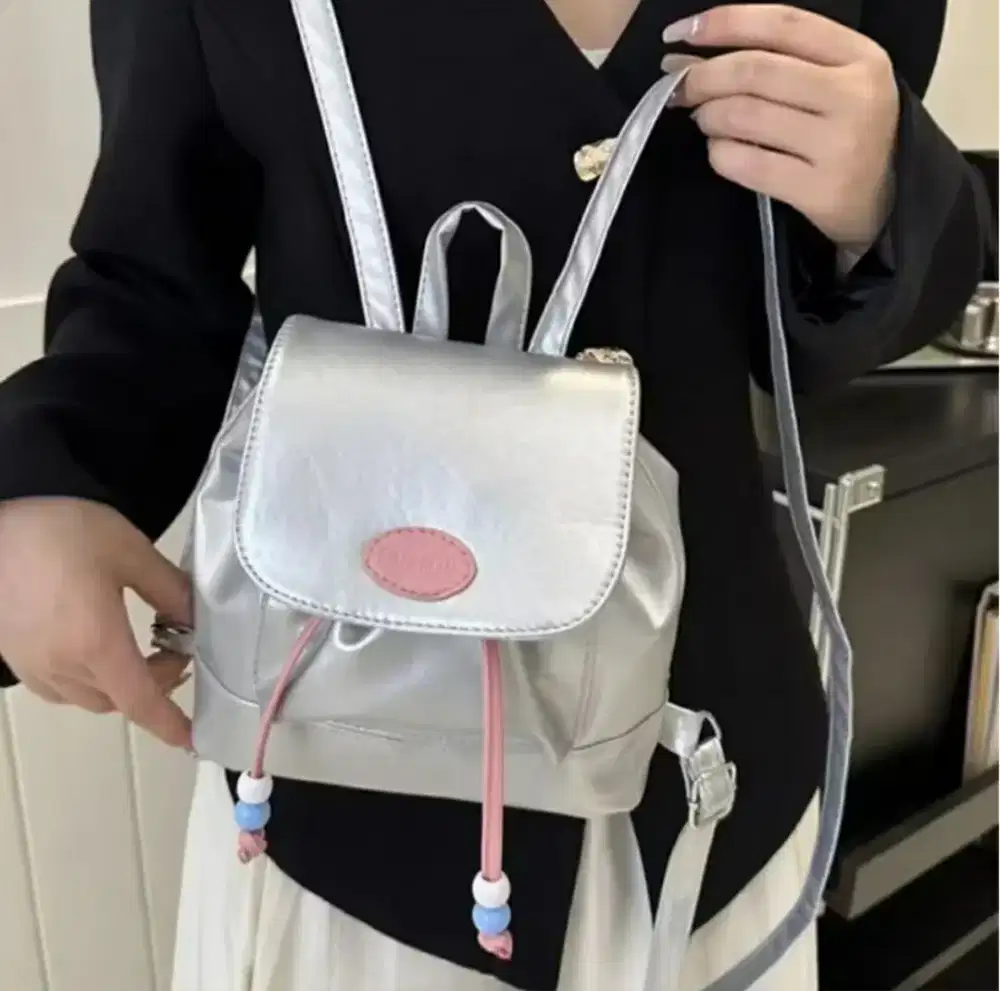 Tas Ransel Kulit Mini Wanita Import Viral Backpack Aesthetic Kekinian