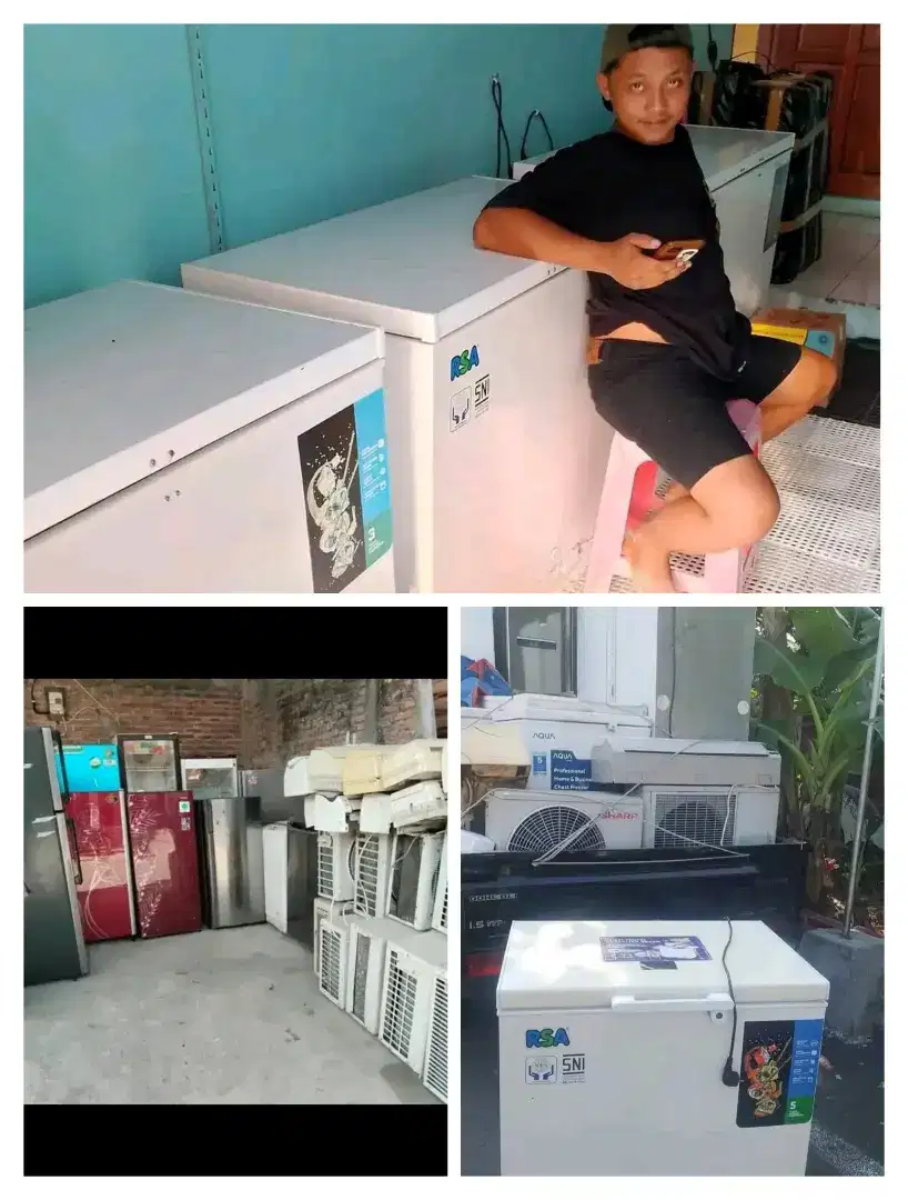 DIBELI BARANG BEKAS ROSOK AC KULKAS FREEZER KOMPUTER TV DLL TAWARKAN