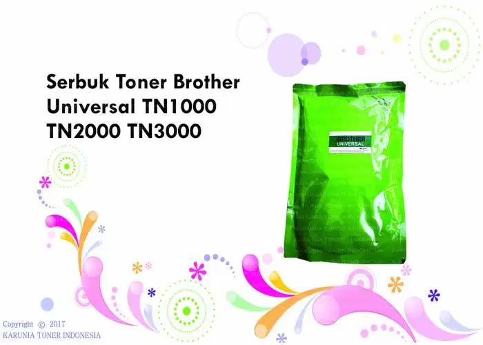 Serbuk toner Brother Universal TN 1000 TN 2000 TN 3000 HL  1210 bag hi