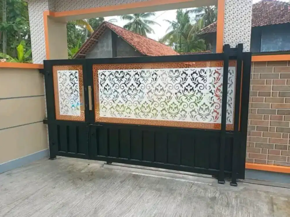 Pagar dorong cutting laser motif best seller