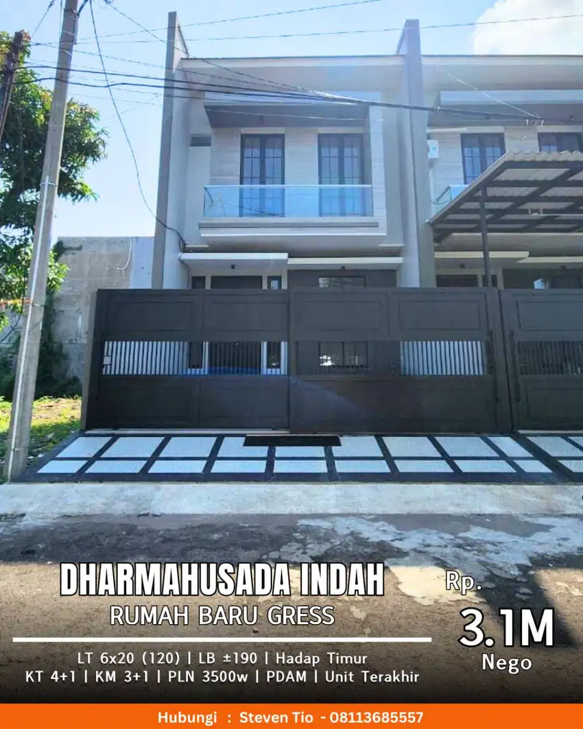 Rumah Baru Gress dekat Galaxy Mall & UNAIR   Dharmahusada Indah Utara