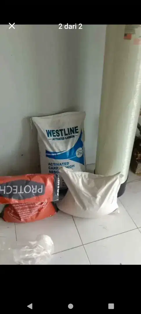 Filter air paket 1 tabung dengan media