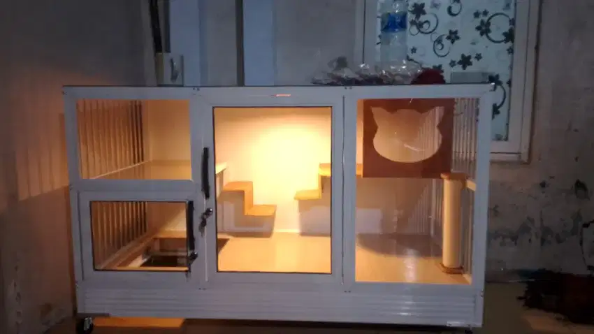 Kandang kucing mewah 1 kamar