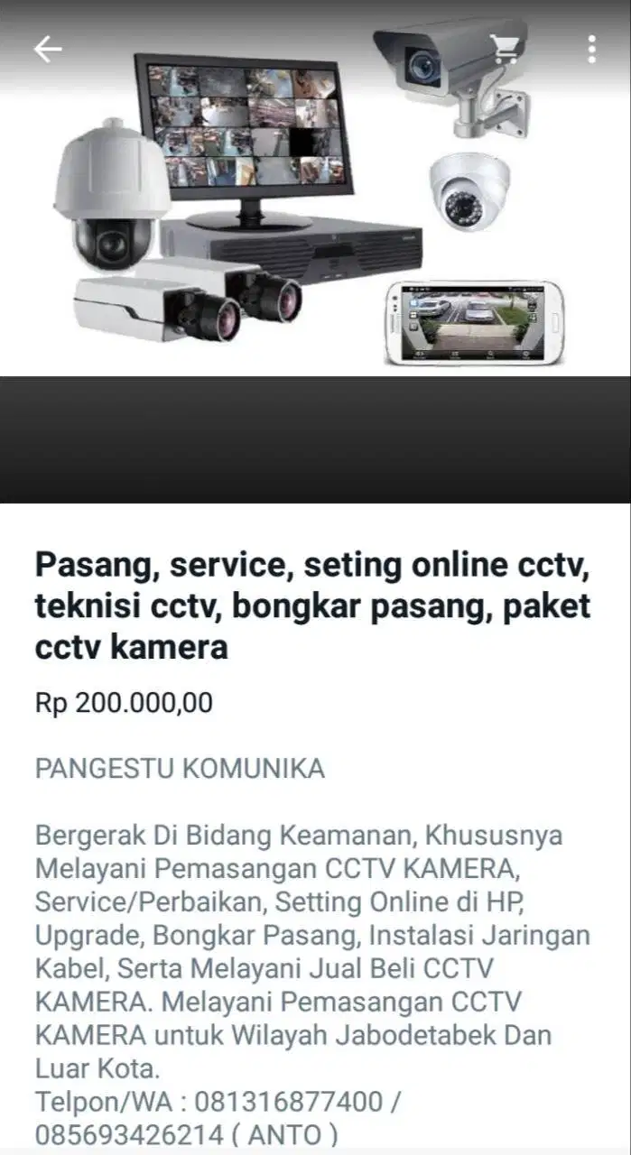 Service cctv kamera,pabx di serpong,bsd,alam sutera,taman tekno,cinere