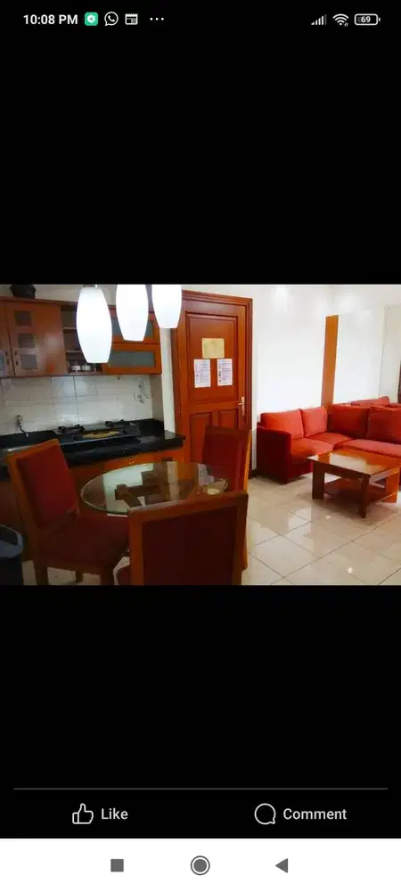 Disewakan 1 unit 2 BR di Apartemen Grand Setiabudi Bandung