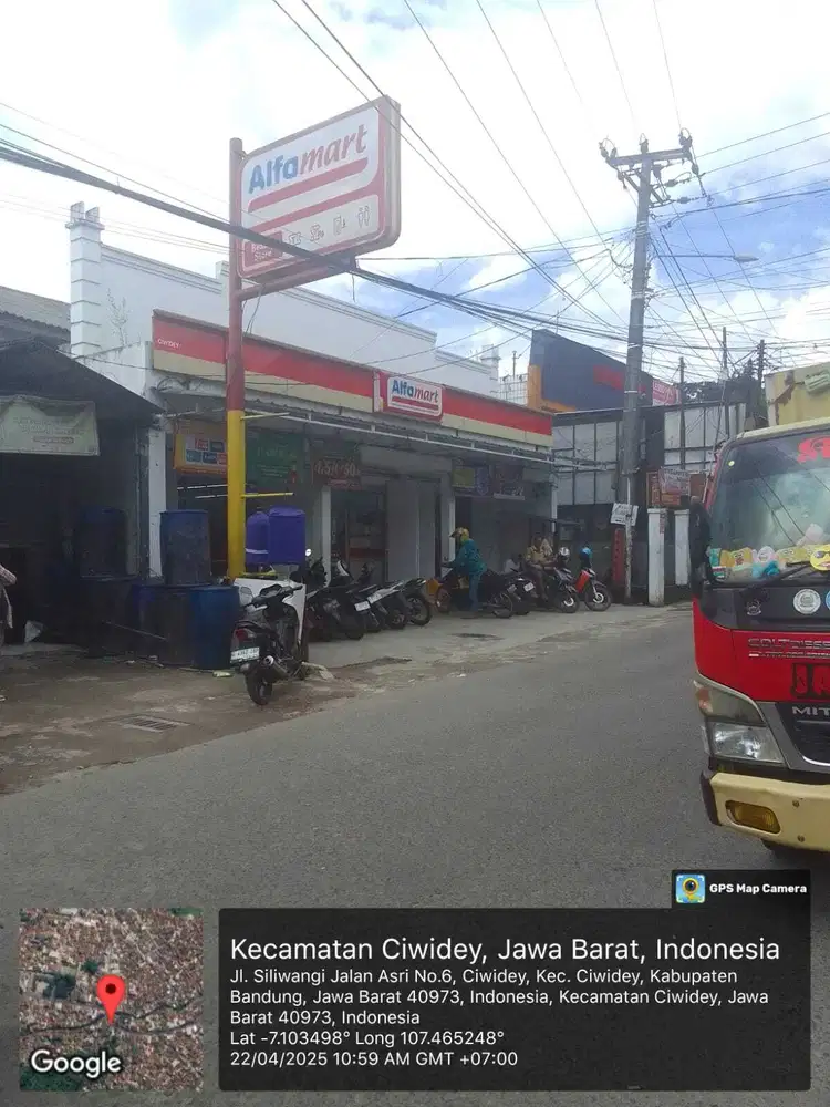 Dijual Alfamart aktif berikut tanah dan bangunan di Alun- alun Ciwidey