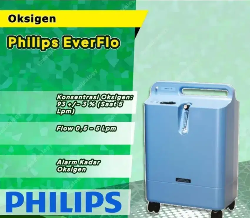 Philips Oxygen/Oksigen Concentrator Everflo baru 100% harga bekas.
