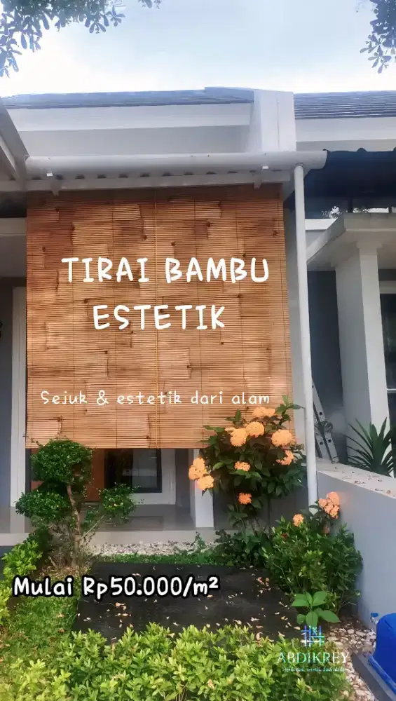 Tirai Bambu Handmade – Bahan Alami, Harga Hemat