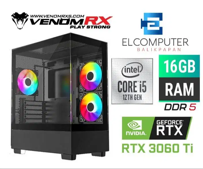 CPU CORE i5 GEN12 | RTX 3060 Ti | RAM 16GB DDR5 | NVME 512GB (GAMING