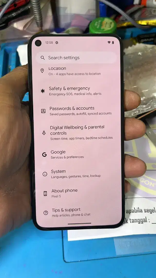 LCD google pixel 5