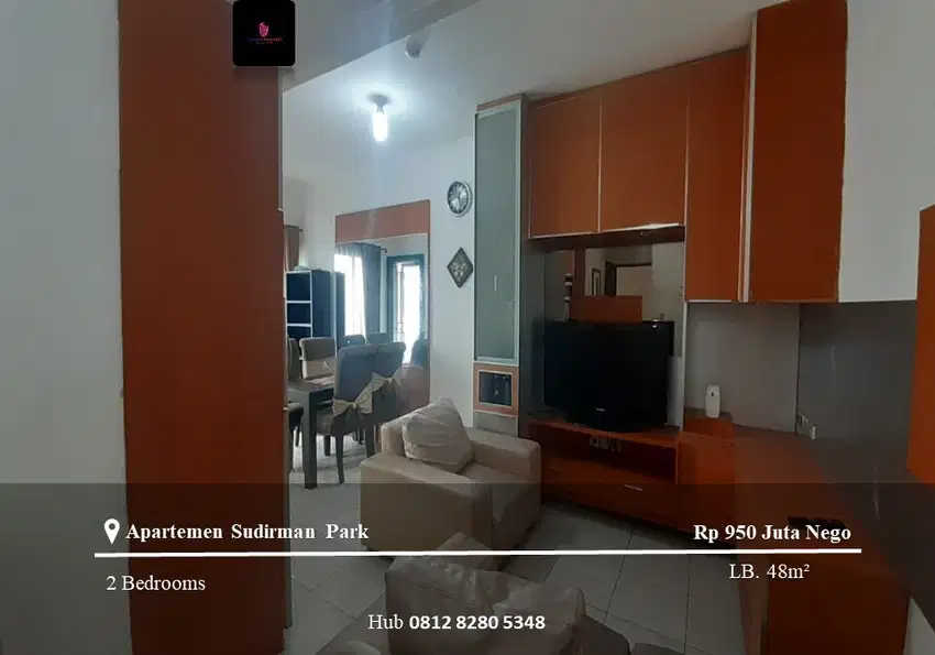 Dijual Apartement Sudirman Park Middle Floor 2BR Furnished North View