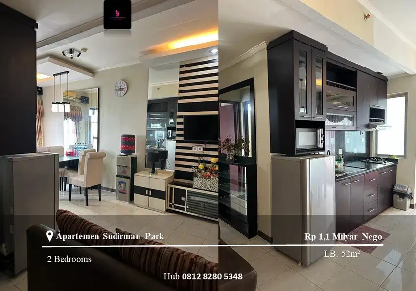 Dijual Apartement Sudirman Park High Floor 2BR Full Furnished Tower A