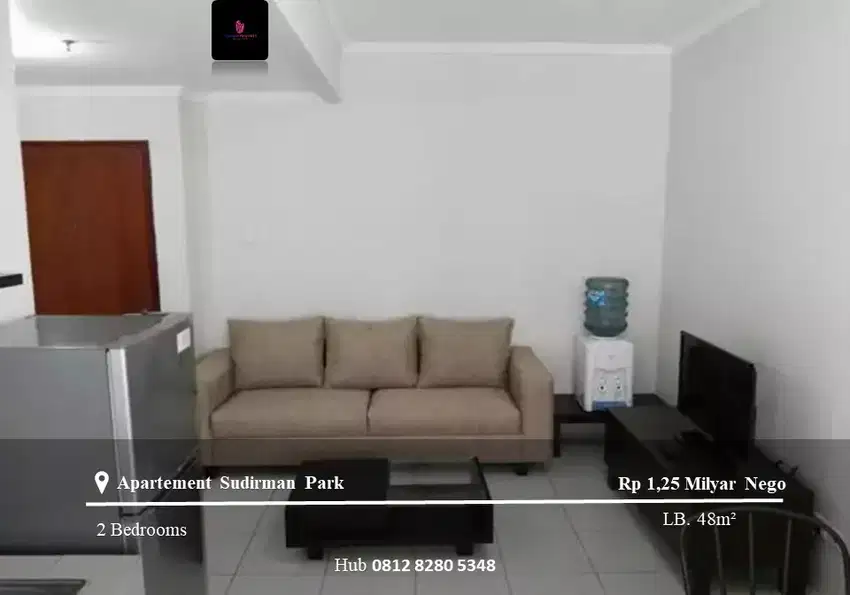 Dijual Apartement Sudirman Park High Floor 2BR Full Furnished Tower A