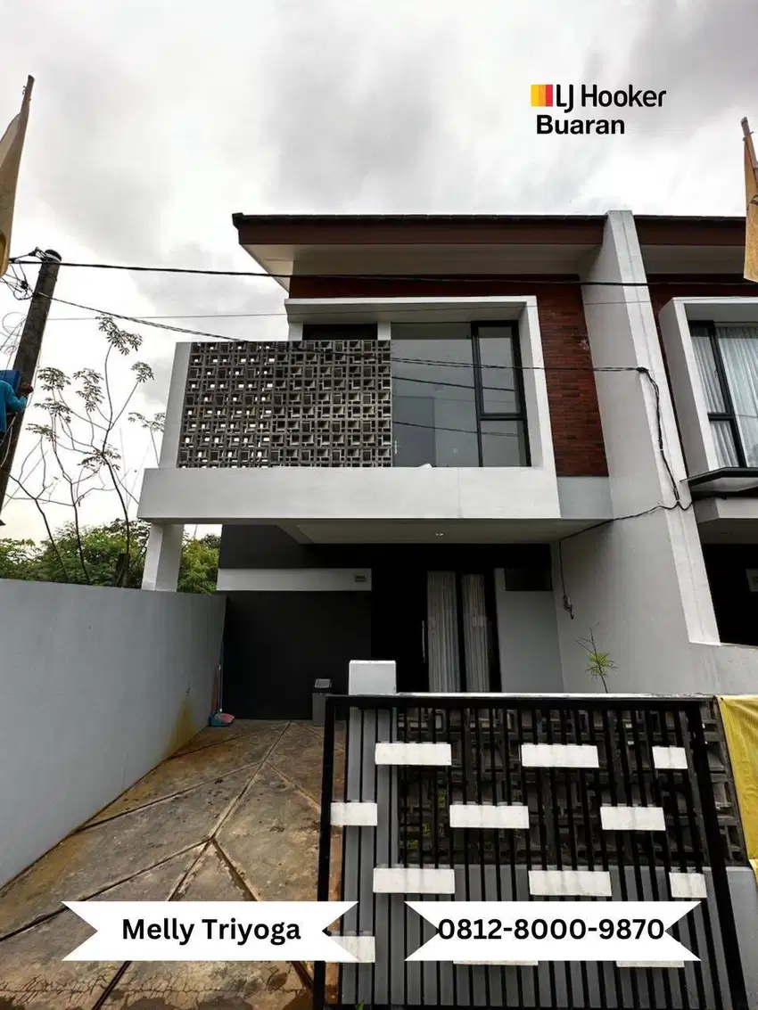 Dijual Rumah Modern Samping Grand Wisata 2 Lantai Shm