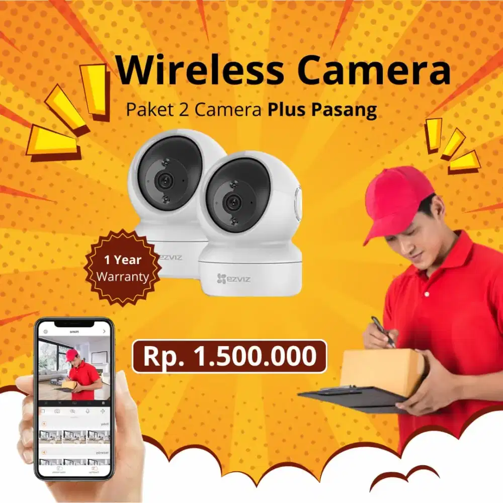 Paket 2 Kamera CCTV EZVIZ