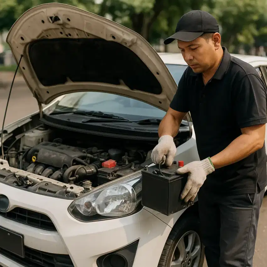 Ganti Aki Mobil COD Bandung – Datang ke Lokasi – Aki Baru Bergaransi