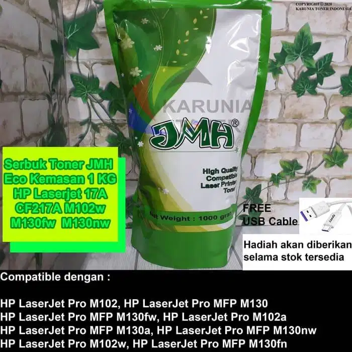 Serbuk Toner Refill For Use 217 17A 80 GRAM