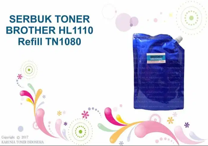 SERBUK TONER BROTHER hl1110 - hl-1110 refill tn1080 tn-1080 USA 1 KG