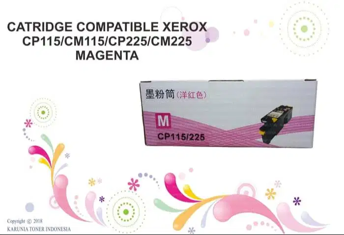 CATRIDGE COMPATIBLE XEROX Cp115/CM115/CP225/CM225 MAGENTA Berkualitas