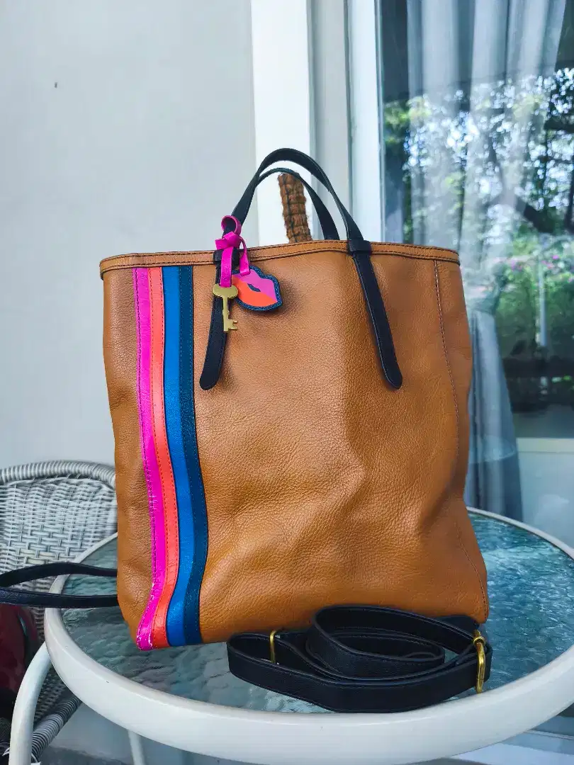 Fossil Camilla Backpack Colorful Stripes