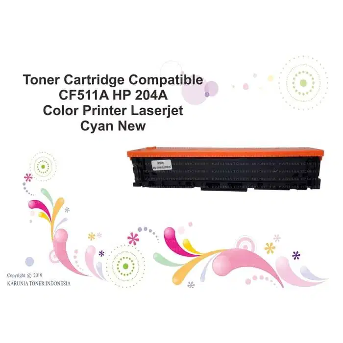 Toner Cartridge Compatible HP Color Printer Laserjet 204A CF511A Cyan