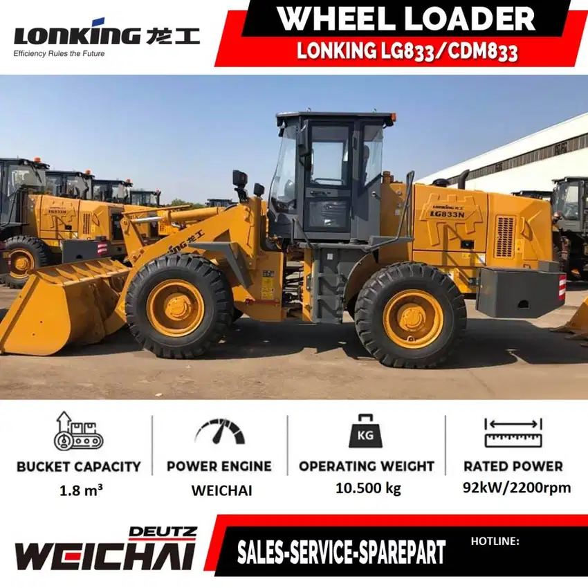 Wheel Loader Lonking CDM932 CDM833 CDM855 Wheel Loader China Tangguh