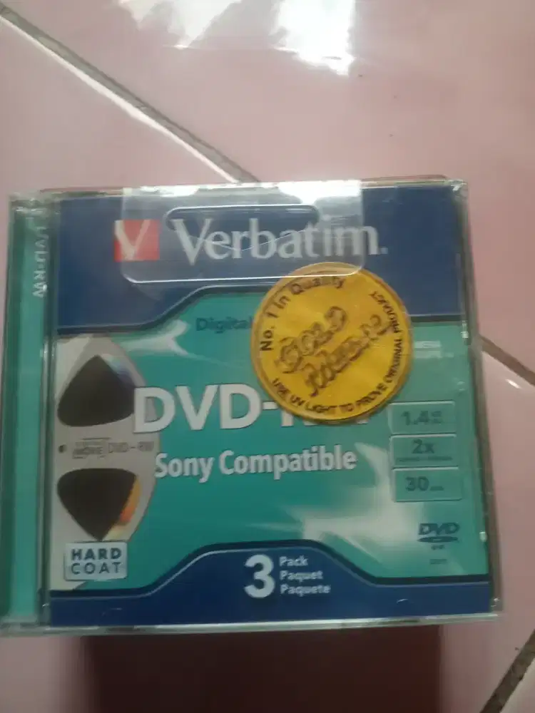 Kaset DVD -RW double sided verbarim