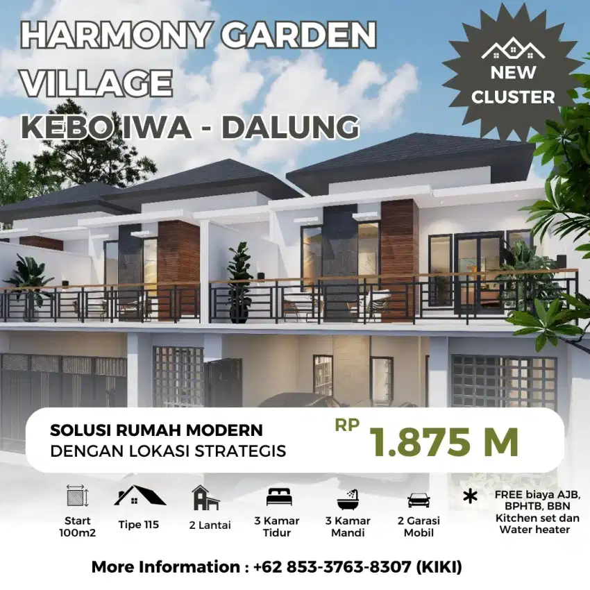 Di JUAL RUMAH - NEW CLUSTER HARMONY GARDEN VILLAGE