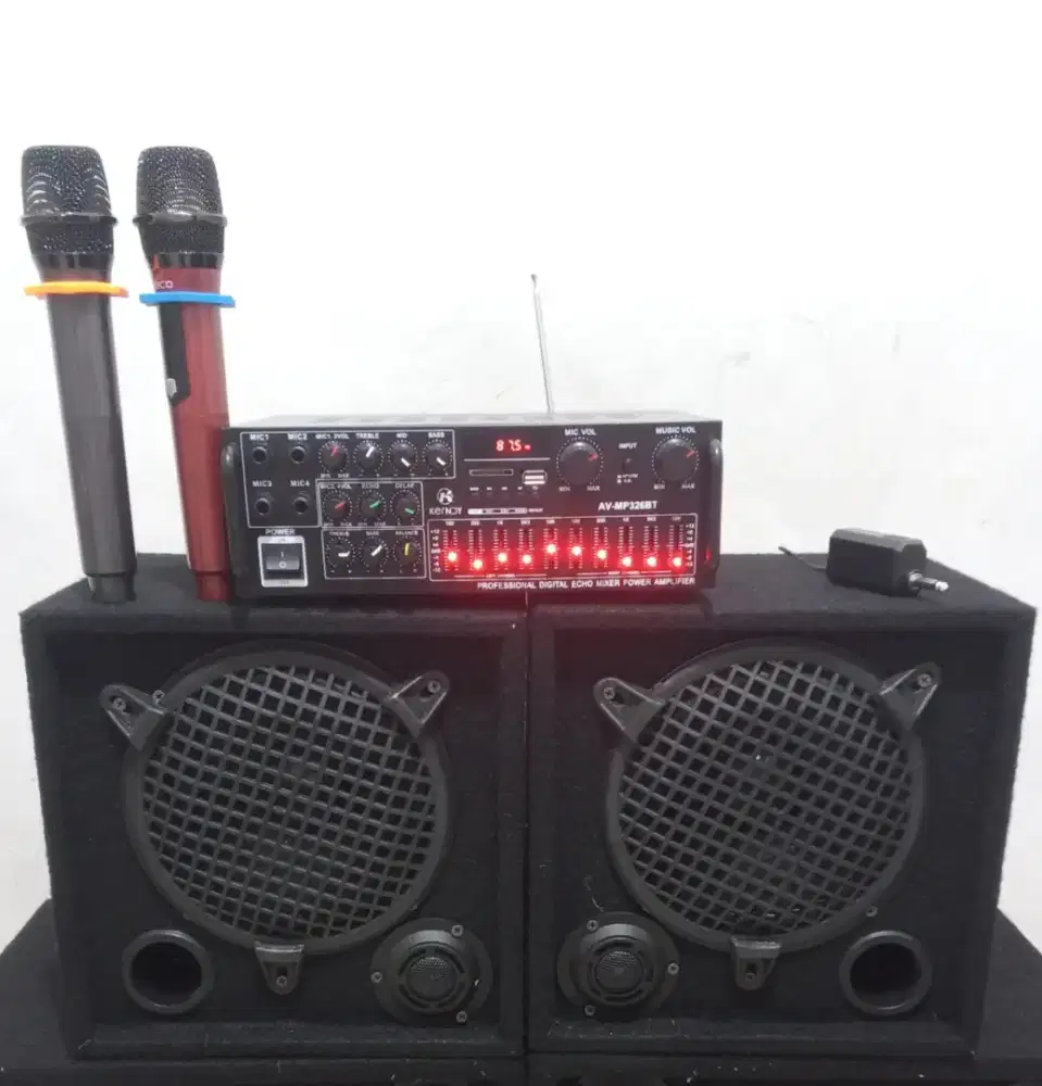 Paket sound karaoke 8 in stereo wireless