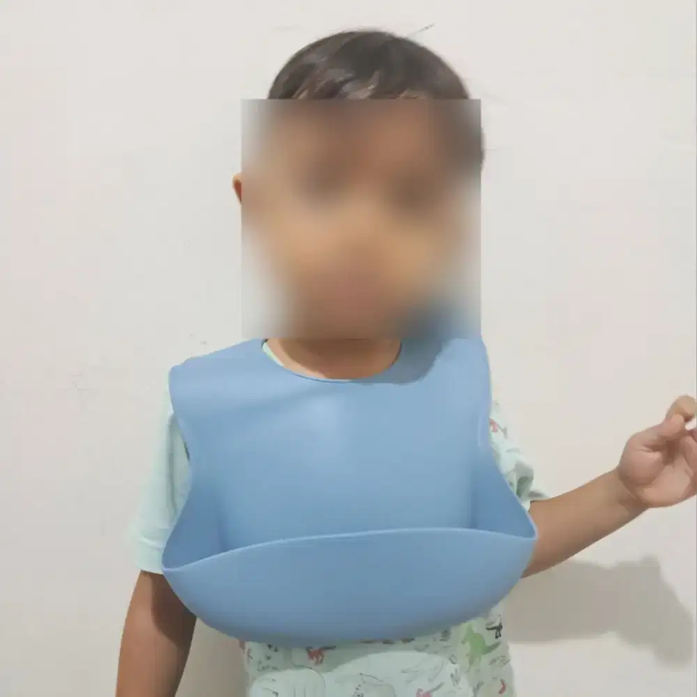 Celemek Makan Bayi Balita Silicon Bib For Baby