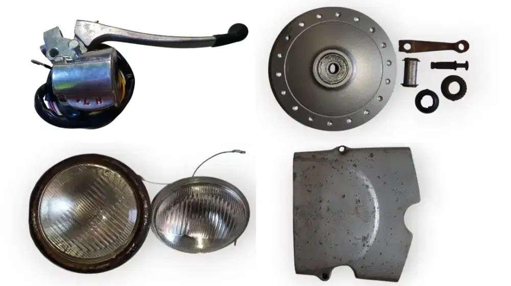 Dijual Sakelar-Handel-Tromol Depan Set-Lampu Depan-Tutup Gir CB 100