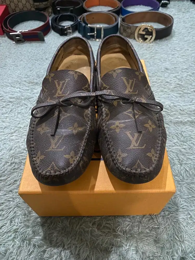 Louis Vuitton arizona moccasin monogram canvas men’s shoes loafers
