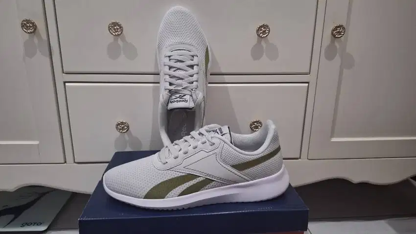 REEBOK size 44 - Sepatu REE Fluxlite Original Grey/Green