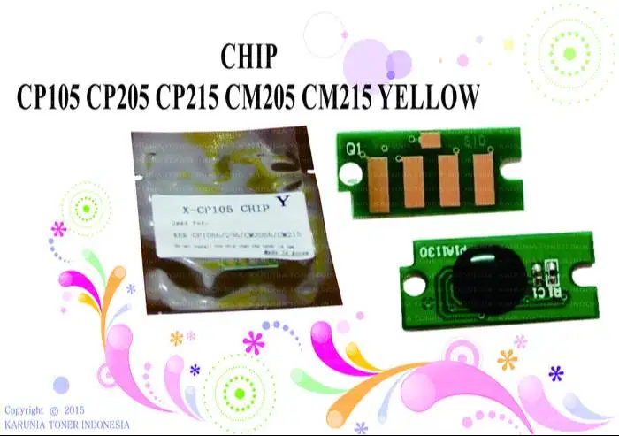 Chip Xerox CP105 CP205 CM205 CM215 CP215 Yellow Murah Berkualitas