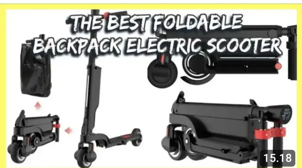 skuter mini elektrik lipat smart scooter foldingnelectric