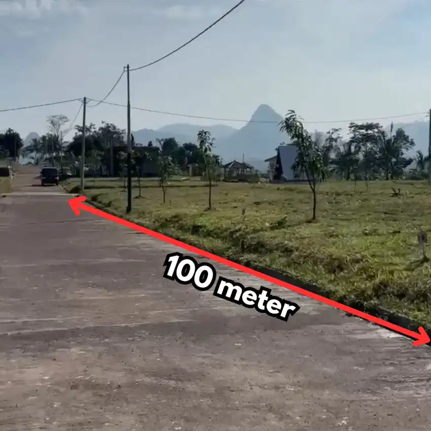 Jual cepat Bu tanah Kavling pinggir jalan di cor beton bogor timur