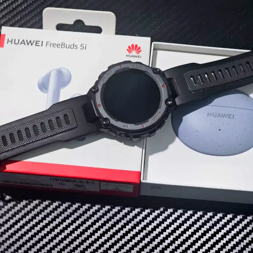 Amazfit TRex Pro plus Huawei FreeBuds 5i