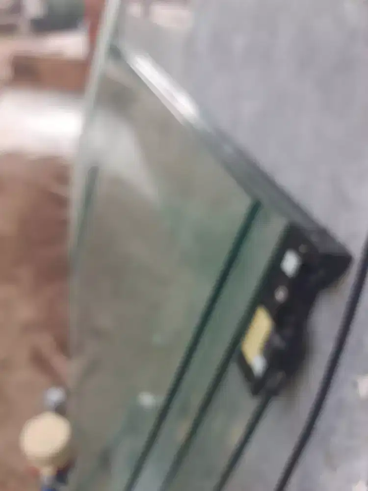 2 unit Pintu Kaca 12mm Tempred ( Tahan Panas) Ukuran 2,63 x  0,9 M